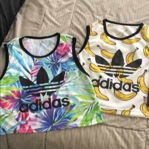 Adidas inspired tops